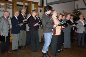 Unser Gemischter Chor am 13.12.2009 im Gildehus Schellhorn