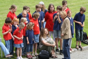 Vorbereitung auf das Singen im Freien