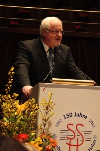 Peter Harry Carstensen im großen Saal des Kieler Schlosses am 5.2.2012