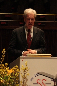 Dr. Henning Scherf im großen Saal des Kieler Schlosses am 5.2.2012