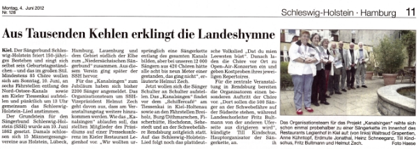 KN-Bericht über das Kanalsingen 2012