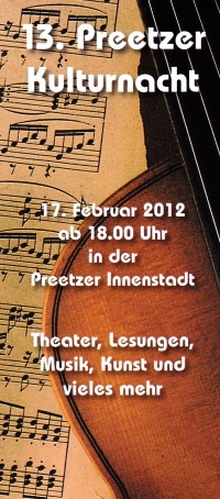 Flyer Preetzer Kulturnacht 2012